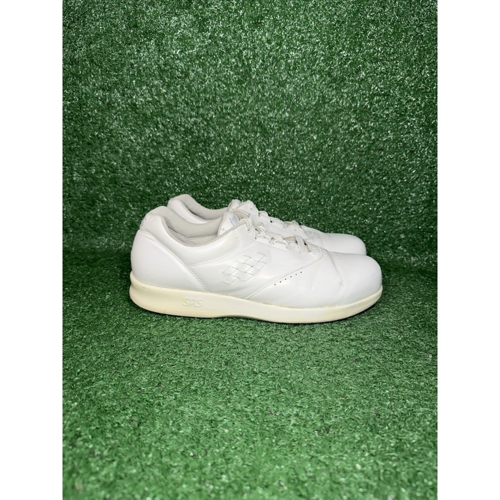 SAS Womens Size 8.5 Narrow Freetime White Leather Tripad Comfort Shoes Walking